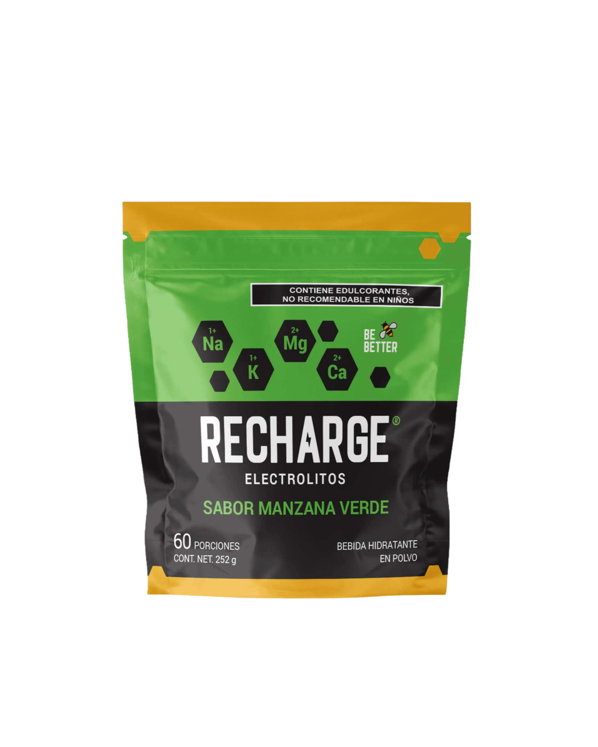 RECHARGE | Electrolitos en polvo | Manzana Verde