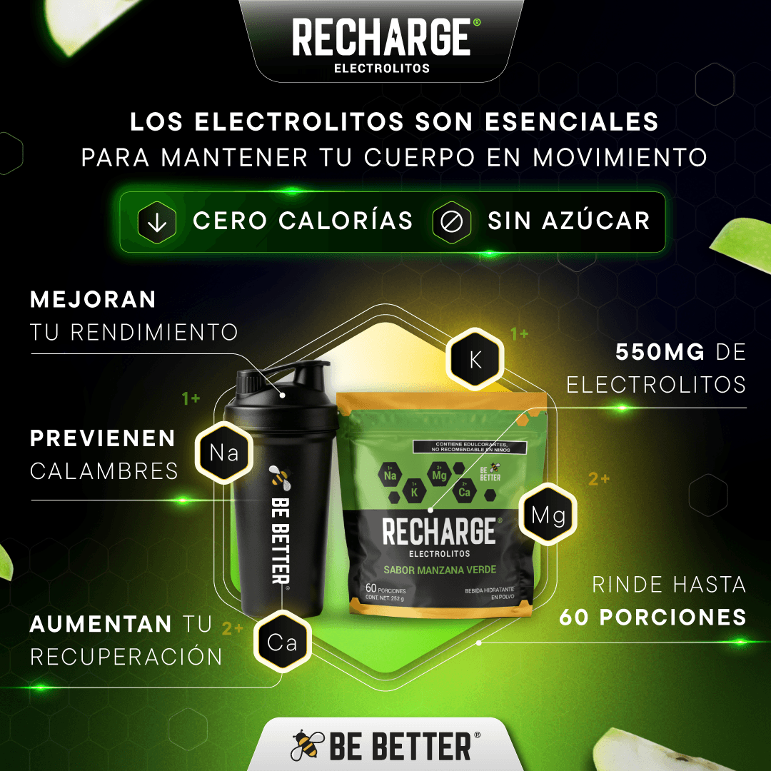 RECHARGE | Electrolitos en polvo | Manzana Verde