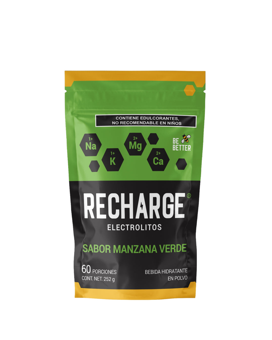 RECHARGE | Electrolitos en polvo | Manzana Verde